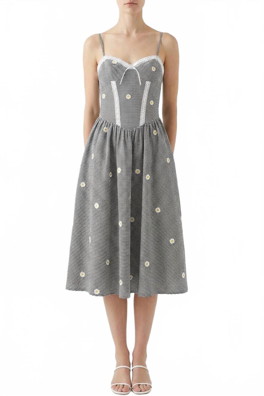 NEW KESTAN daisy midi dress in grey